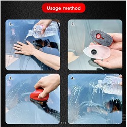 Губка для автостекол с жидкостью антидождь и удаления масляной пленки с лобового стекла