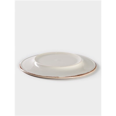 Тарелка Хорекс Punto bianca, d=20 см, фарфор, белая