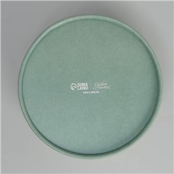 Коробка для макарун тубус с окном «С Новым годом», 12×12×5 см