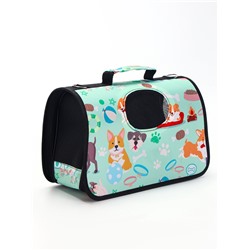 Сумка - переноска для животных«Верный друг», каркасная, размер S, 37.5×17×22 см