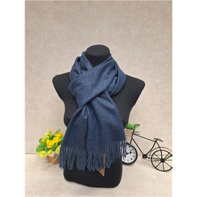 Мягкий палантин из кашемира, цвет тёмно-синий