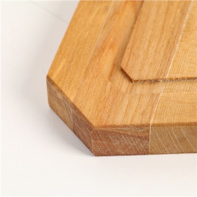 Набор досок разделочных Дарим Красиво «Ромб», 3 шт., 36×22×1.8 см, 32×20×1.8 см, 28×18×1.8 см, подставка, дерево