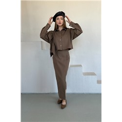 Юбка джинс  DENIM037/04/Песочный