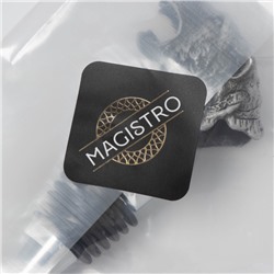 Пробка для бутылки Magistro «Тигр», 10.5 см, серебристая