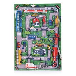 Веселые машинки с игровым полем, фетр