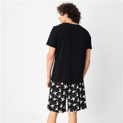 Пижама мужская (футболка, шорты) KAFTAN Gussi, размер 50