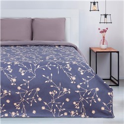 Покрывало 2-спальное «Этель» Flowers, 180×215 см, 100% хлопок