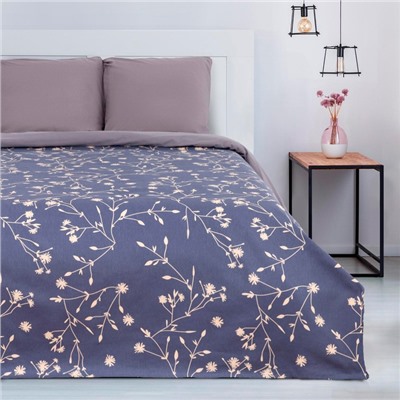 Покрывало 2-спальное «Этель» Flowers, 180×215 см, 100% хлопок