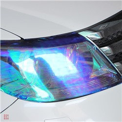 Пленка для фар защитная , 0,3х9м, темно-синий хамелеон