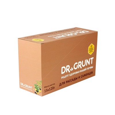 Удобрение минеральное для рассады и саженцев, Dr.Grunt, шоу-бокс, 15 саше