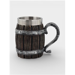 Кружка средневековая «Таверна», 400 мл, нержавеющая сталь, коричневая