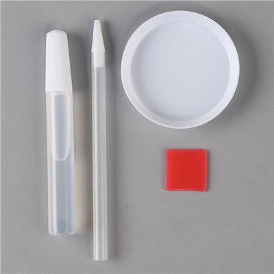 УЦЕНКА Набор для декора елочного шара полубусинами, фиолетовый