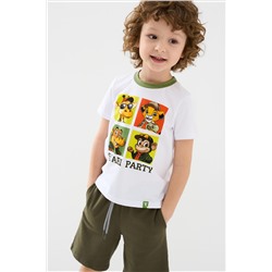 Комплект трикотажный для мальчиков: фуфайка (футболка), шорты PLAYTODAY, 1240656