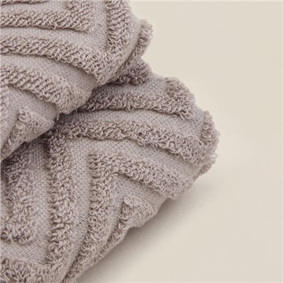 Полотенце махровое SL HOME: Geometry «Саббиа», 67×140 см, коричневое