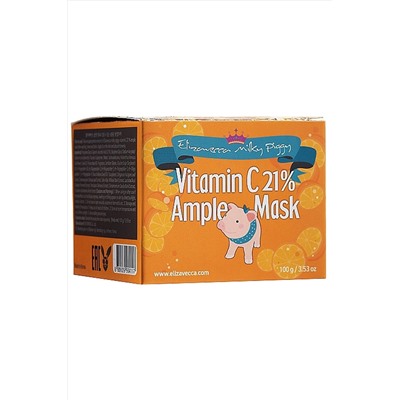 Elizavecca Маска с витамином C с тонизирующим эффектом для сияния лица / Vitamin C 21% Ample Mask, 100 мл KRISTALLER, 1231232