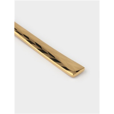 Вилка столовая Magistro Kolos min, длина 20 см, толщина 2.2 мм, нержавеющая сталь, золотистая