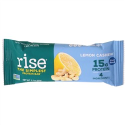 Rise Bar, THE SIMPLEST PROTEIN BAR, Lemon Cashew, 12 Bars, 2.1 oz (60 g) Each