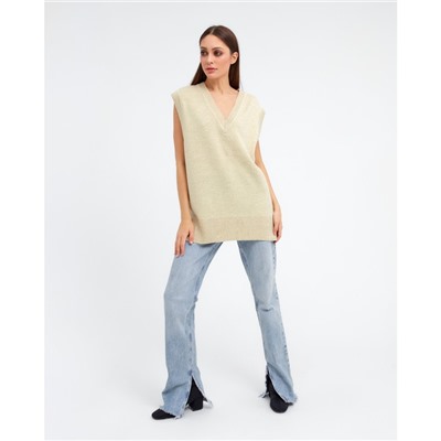 Жилет женский вязаный MIST, размер 44-46, бежевый