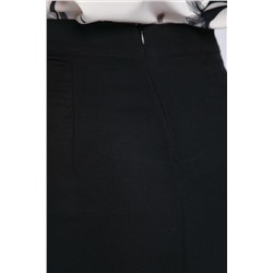 Юбка на запахе Виталина (черная) Ю13086-25М