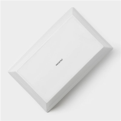 Форма для выпечки Magistro White gloss, 1.6 л, 27×17×6.3 см, жаропрочный фарфор, белая
