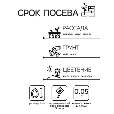 Семена цветов Алиссум "Снежный ковер", 0,05 г