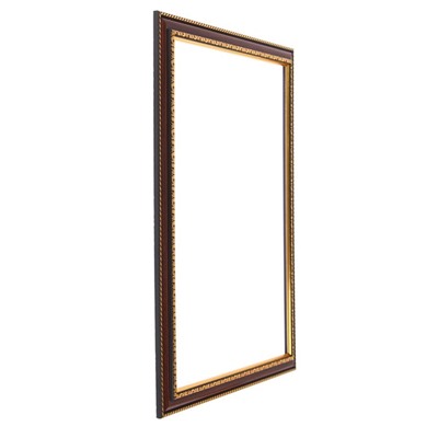 Рама для картин (зеркал) 30×40×2.8 см, пластиковая, Calligrata 6448, вишня с золотом