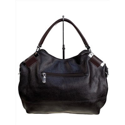 Женская сумка из искусственной кожи, цвет тёмный шоколад