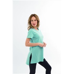 Женская удлиненная футболка с разрезами Happyfox