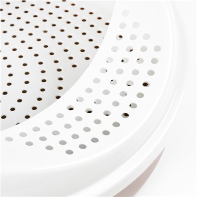 Лоток для кошек с бортом, сеткой и совком «Космо» 51.9×37.8×21.3 см, коричневый