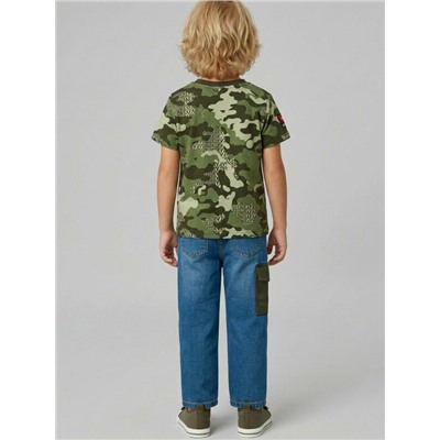 Брюки текстильные джинсовые для мальчиков