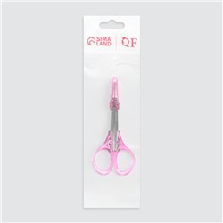 Ножницы маникюрные, с колпачком, прямые, 9.5 см, МИКС