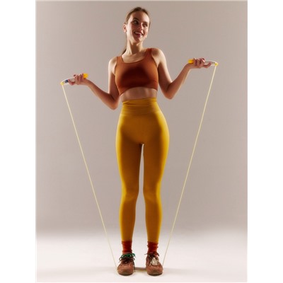 Легинсы спортивные женские MINAKU: SPORTLY, желтый, размер 44-46
