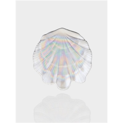 Блюдо сервировочное «Ракушка», 19×2 см, стекло, перламутр