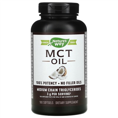 Nature's Way, MCT Oil, 180 Softgels