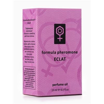 Парфюмерное масло женское с феромонами Formula Pheromone Eclat, 15 мл (по мотивам Eclat d'Arpege (Lanvin)