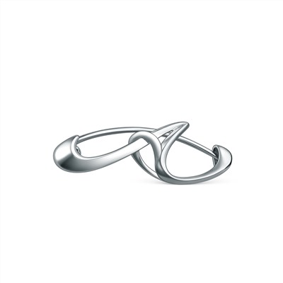 Брошь из серебра родированная - Буква "А" с5-484-1р