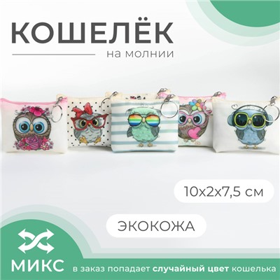 Кошелёк монетница детская на молнии «Выбражулька», цвет МИКС
