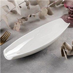 Блюдо для подачи Wilmax, 25.5×7.5 см, фарфор, цвет белый