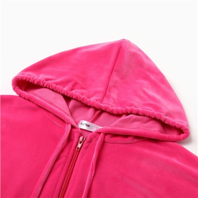 Костюм женский (толстовка, брюки) KAFTAN Plushy, размер 40-42, фуксия