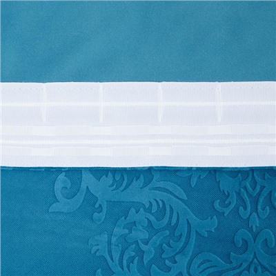 Штора портьерная «Этель», 230×270 см, валенсия лазурный