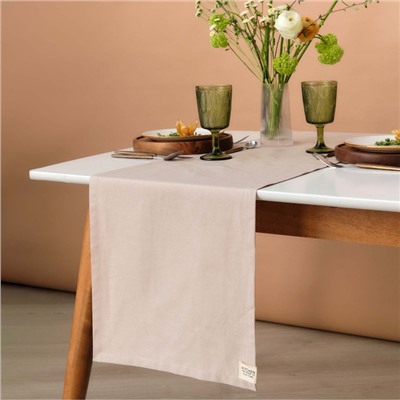 Дорожка «Этель» Calm, 40×146 см, 100% хлопок, рогожка 186 г/м²