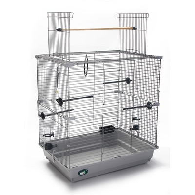 Клетка для птиц «Пижон» №104-Б, разборная, 58×40×88 см, 2 секции, серая