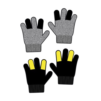 Перчатки детские трикотажные для мальчиков, 2 пары в комплекте