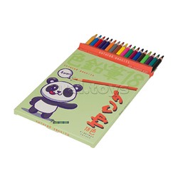 Карандаши цветные пластиковые 4,0 Мм "Kawaii Animals", 18 цветов, 4 вида