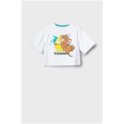 Фуфайка трикотажная для девочек (футболка) PLAYTODAY, 1240320