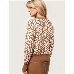 Джемпер жаккардовой вязки с кашемиром