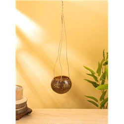 Подсвечник подвесной из кокоса, 9-12 см, коричневый