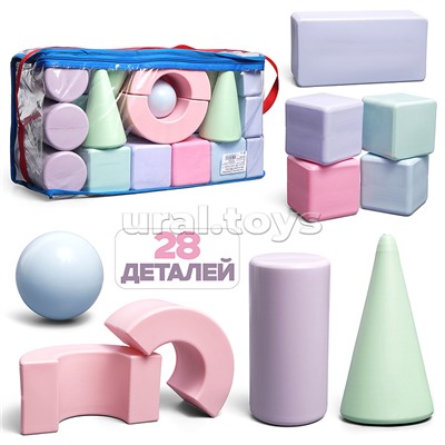 Конструктор "Строитель" 28 д. нюд. в сумке ПВХ