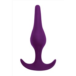 Фиолетовая анальная пробка Smooth - 12,5 см.