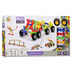 Конструктор "Машина с пушкой" (62 дет.) в коробке